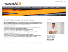 Tablet Screenshot of neuromobil.ch